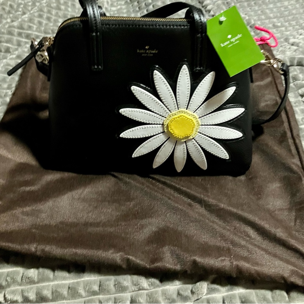 NWT Retail HTF Kate Spade Maise Down the Rabbit Hole Daisy Leather Handbag